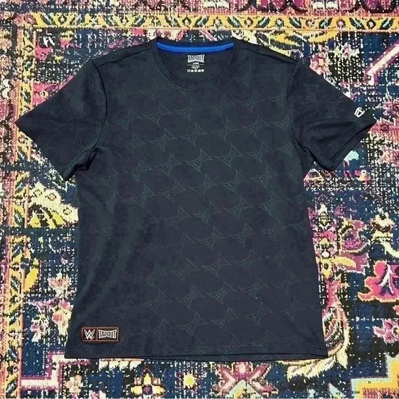 WWE Tapout Mens Large 2 Way Stretch Breathable Polyester Running T Shirt - Picture 1 of 2